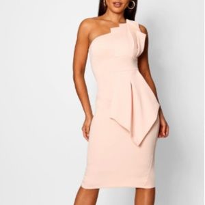 One Shoulder Midi Dress